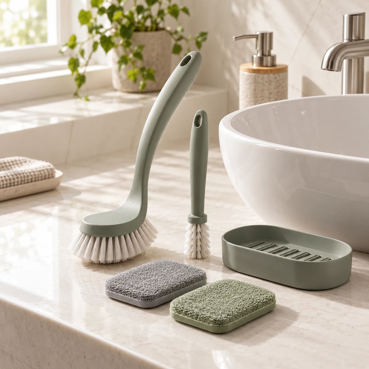 Basin Reset Station — in a home setting