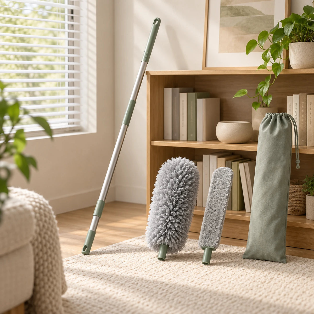 Home Dusting Reach Set — in a home setting